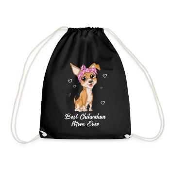 Meilleure maman chihuahua de tous les temps - Fête des mères - Sac de sport léger - noir - Devant