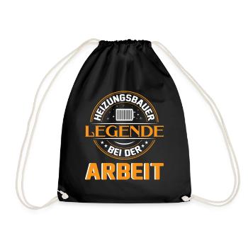 Heating Engineer Heating Construction Plumber Plumber - Drawstring Bag - black - Front