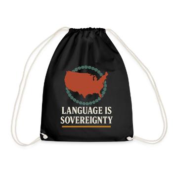 Revitalisation des langues autochtones Locuteurs natifs - Sac de sport léger - noir - Devant