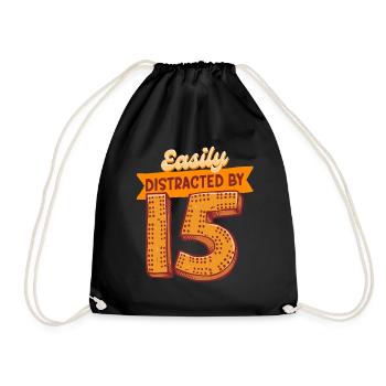 Cribbage - Drawstring Bag - black - Front