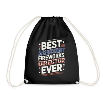 Best Assistant Fireworks Director Ever 4th Of July - Turnbeutel - Schwarz - Vorne