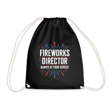  Fireworks Director Always At Your Service 4th Of - Turnbeutel - Schwarz - Vorne