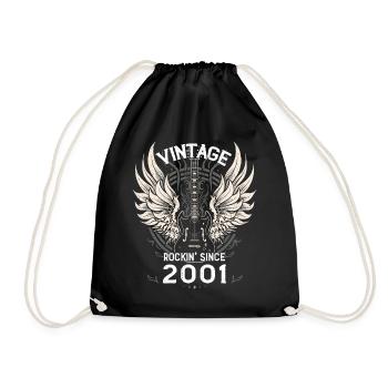 Vintage Rockin' Since 2001 – 24 ans de Loud - Sac de sport léger - noir - Devant