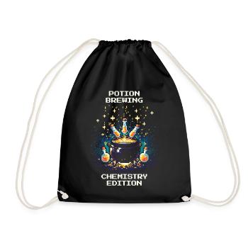 Préparation de potions – Édition chimie | Humour de laboratoire - Sac de sport léger - noir - Devant