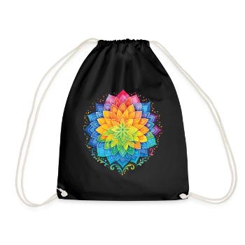 Mindfulness Affirmation Emotional Resilience - Drawstring Bag - black - Front
