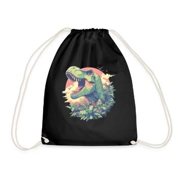 Dino Dinosaure Dinosaure - Sac de sport léger - noir - Devant