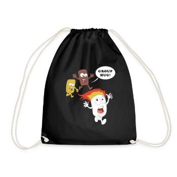 Chemise S’mores drôle – Marshmallow Chocolate Group - Sac de sport léger - noir - Devant