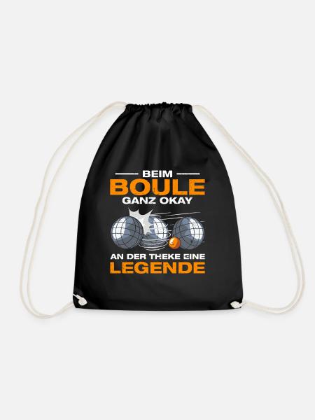 À la Boule Joueur de pétanque boule assez correct - Sac de sport léger - noir