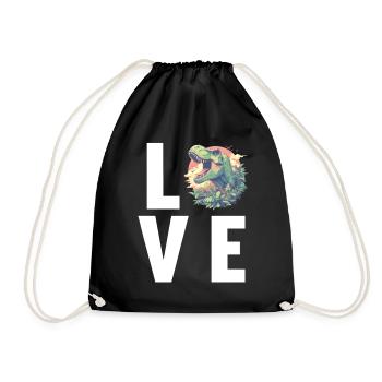Dino Dinosaure Dinosaure - Sac de sport léger - noir - Devant
