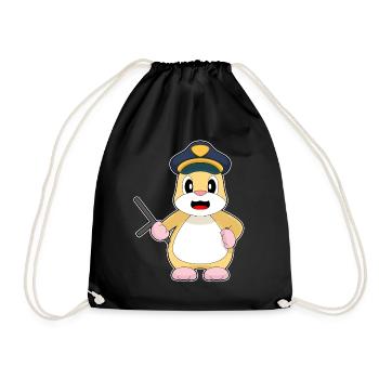 Hamster Policier Bâton Police - Sac de sport léger - noir - Devant
