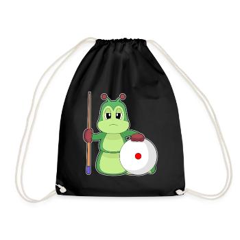 Caterpillar Billiard Cue - Drawstring Bag - black - Front