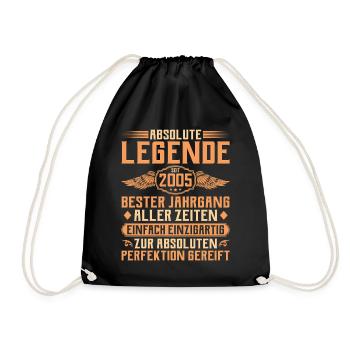 20e anniversaire - Légende depuis 2005 - Sac de sport léger - noir - Devant