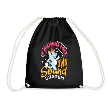 Public Fart Funny Inappropriate - Drawstring Bag - black - Front
