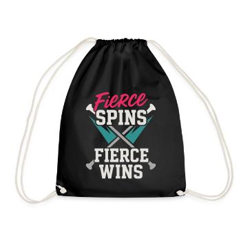 Baton Twirler Majorette Captain Squad Club - Drawstring Bag - black - Front