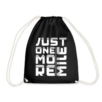 Marathon, juste un mile de plus en cadeau - Sac de sport léger - noir - Devant