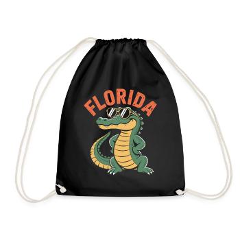 Florida Alligator - Turnbeutel - Schwarz - Vorne