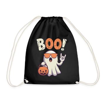 Bouh ! Un design fantôme cool pour les fans d'Halloween - Sac de sport léger - noir - Devant