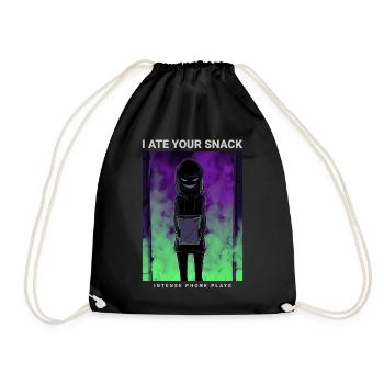 Phonk d'anime effrayant J'ai mangé ton goûter - Sac de sport léger - noir - Devant