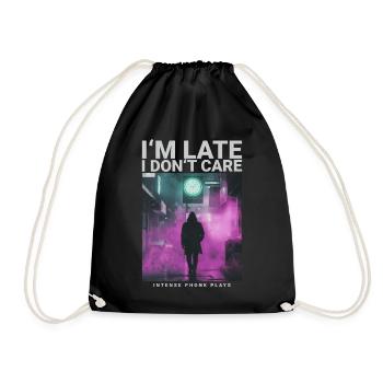Dans la dernière montre I Dont Care, style streetwear - Sac de sport léger - noir - Devant