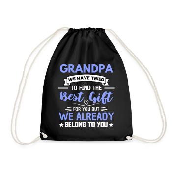 Citation d'amour de la famille grand-père - Sac de sport léger - noir - Devant