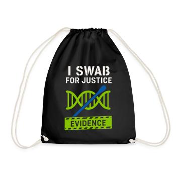 Chimiste médico-légal, Laboratoire criminel, Toxicologie - Sac de sport léger - noir - Devant