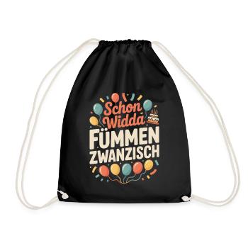 Already Widda Fümmen Zwanzisch 50th birthday - Drawstring Bag - black - Front