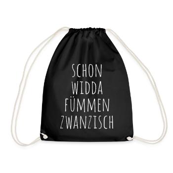 Already Widda Fümmen Zwanzisch 50th birthday - Drawstring Bag - black - Front