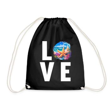 Étoile de mer Étoile de mer - Sac de sport léger - noir - Devant
