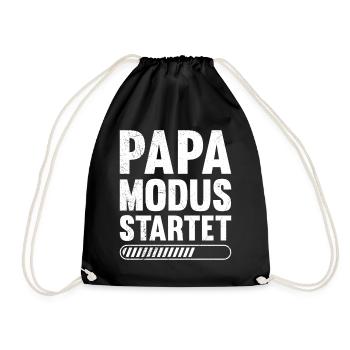 Bientôt papa, le mode papa démarre Drôle - Sac de sport léger - noir - Devant