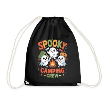 Spooky Camping Crew Camper Hiker Halloween Camping - Turnbeutel - Schwarz - Vorne