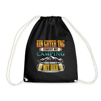 Camper Camping Caravane Dicton - Sac de sport léger - noir - Devant