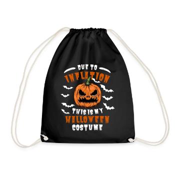 Funny Inflation Halloween Odds - Drawstring Bag - black - Front
