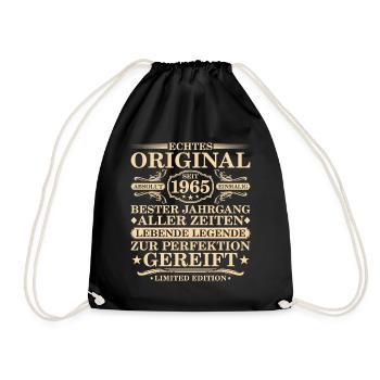 Original depuis 1965 Millésime - 60ème anniversaire - Sac de sport léger - noir - Devant