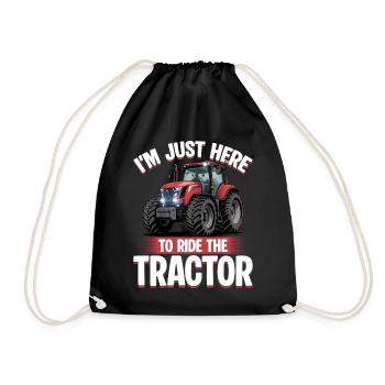 Tracteur Enfants Ferme Mode de vie - Sac de sport léger - noir - Devant