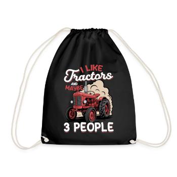 Tracteur Enfants Ferme Mode de vie - Sac de sport léger - noir - Devant