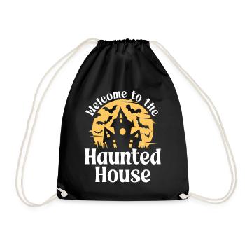 Welcome to the Haunted House - Drawstring Bag - black - Front