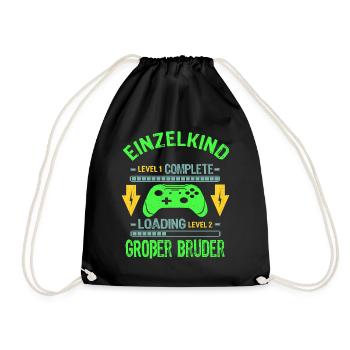 Only Child Complete - Loading Big Brother 2026 - Drawstring Bag - black - Front