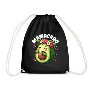 Mamacado Avocado Lover Mother's Day - Drawstring Bag - black - Front
