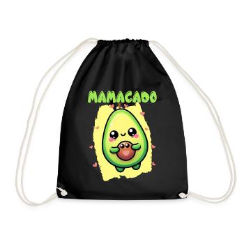 Mamacado Avocado Lover Mother's Day - Drawstring Bag - black - Front