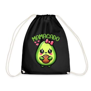 Mamacado Avocado Lover Mother's Day - Drawstring Bag - black - Front