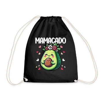 Mamacado Avocado Lover Mother's Day - Drawstring Bag - black - Front
