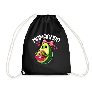 Mamacado Avocado Lover Mother's Day - Drawstring Bag - black - Front