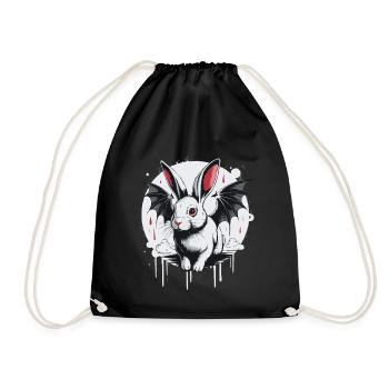 Mystic Rabbit Dragon Mix - Drawstring Bag - black - Front