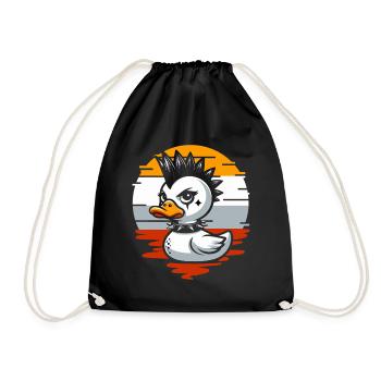 Punk Ducks Illustration - Sac de sport léger - noir - Devant