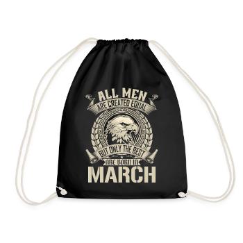 Eagle March Pride Emblem - Drawstring Bag - black - Front
