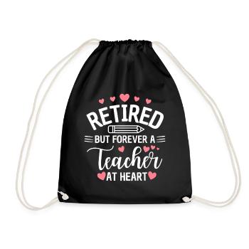 Enseignant à la retraite Enseignant cardiaque Retraite - Sac de sport léger - noir - Devant