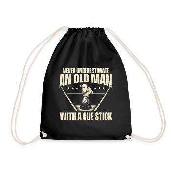 Ne sous-estimez jamais un vieil homme avec une queue - Sac de sport léger - noir - Devant