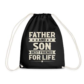 Père et fils - Sac de sport léger - noir - Devant