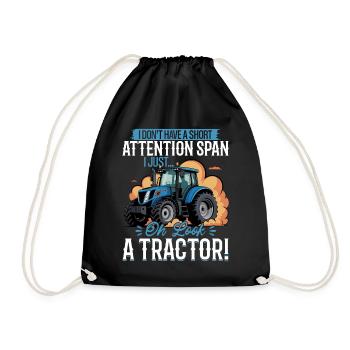 Tracteur Enfants Ferme Mode de vie - Sac de sport léger - noir - Devant