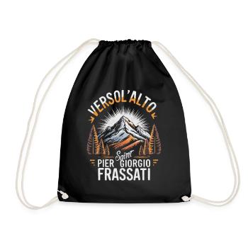 Verso L Alto Saint Pier Giorgio Frassati - Turnbeutel - Schwarz - Vorne